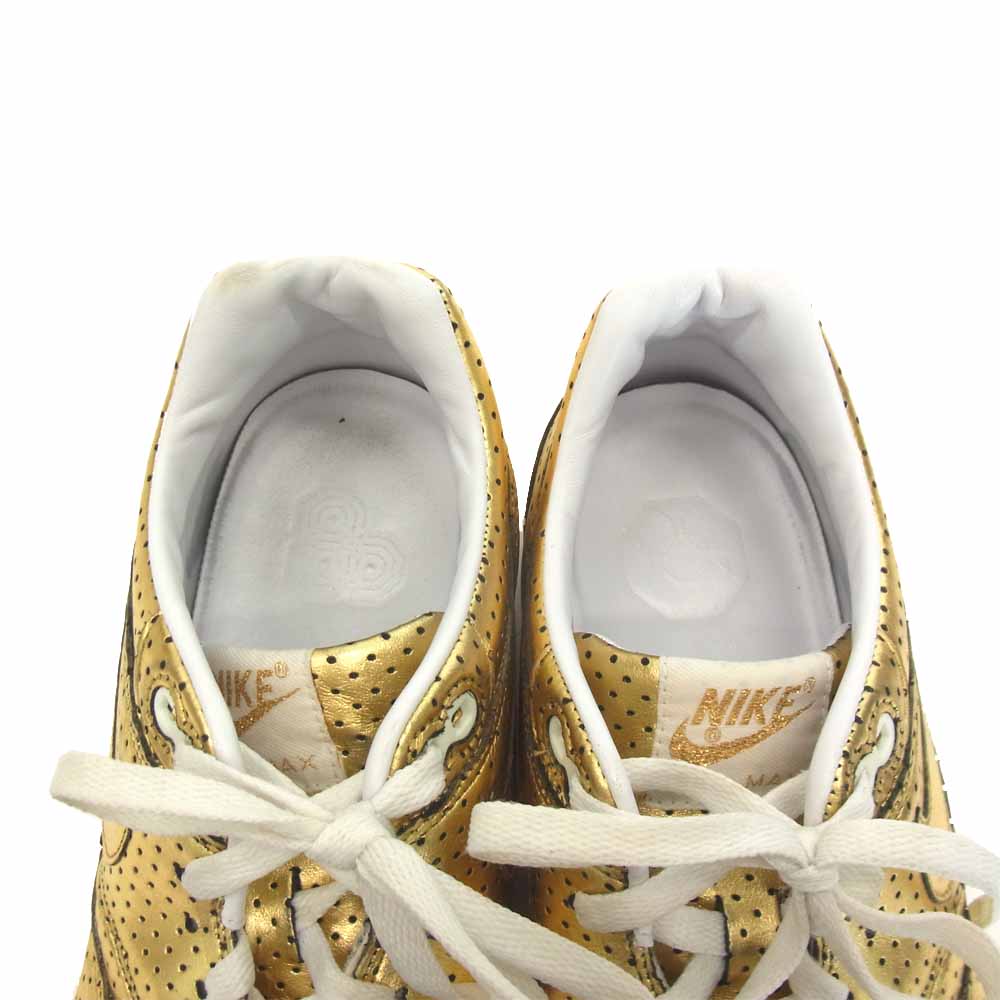 NIKE ナイキ 318361-771 AIR MAX 1 PREMIUM QK OLYMPIC エアマックス ゴールド系 27.5cm【中古】