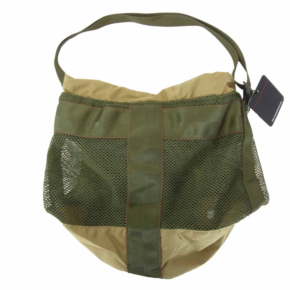 BRIEFING ブリーフィング BRW211L04 ナノユニバース nano universe 別注 MESH DRAWSTRING BAG メッシュ ドローストリング バッグ カーキ系【新古品】【未使用】【中古】