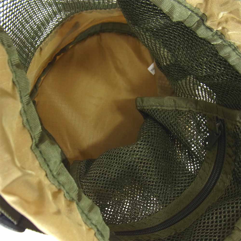 BRIEFING ブリーフィング BRW211L04 ナノユニバース nano universe 別注 MESH DRAWSTRING BAG メッシュ ドローストリング バッグ カーキ系【新古品】【未使用】【中古】