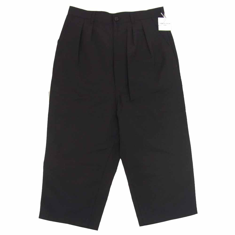 COMME des GARCONS HOMME コムデギャルソンオム 20SS HE-P001 19AD ウール モヘヤ タック パンツ ブラック系 S【新古品】【未使用】【中古】