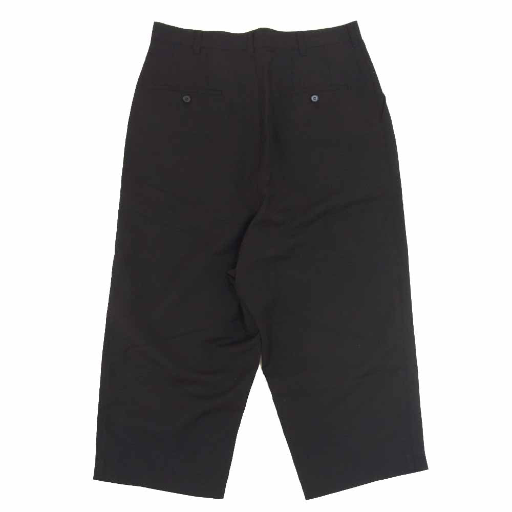 COMME des GARCONS HOMME コムデギャルソンオム 20SS HE-P001 19AD ウール モヘヤ タック パンツ ブラック系 S【新古品】【未使用】【中古】