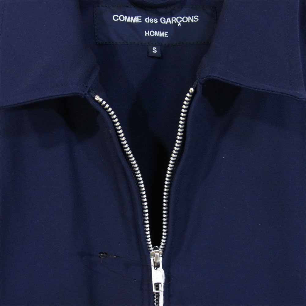 COMME des GARCONS HOMME コムデギャルソンオム HE-J020 19AD 綿 ストレッチ ツイル カモ 迷彩 ブルゾン ネイビー系 S【新古品】【未使用】【中古】
