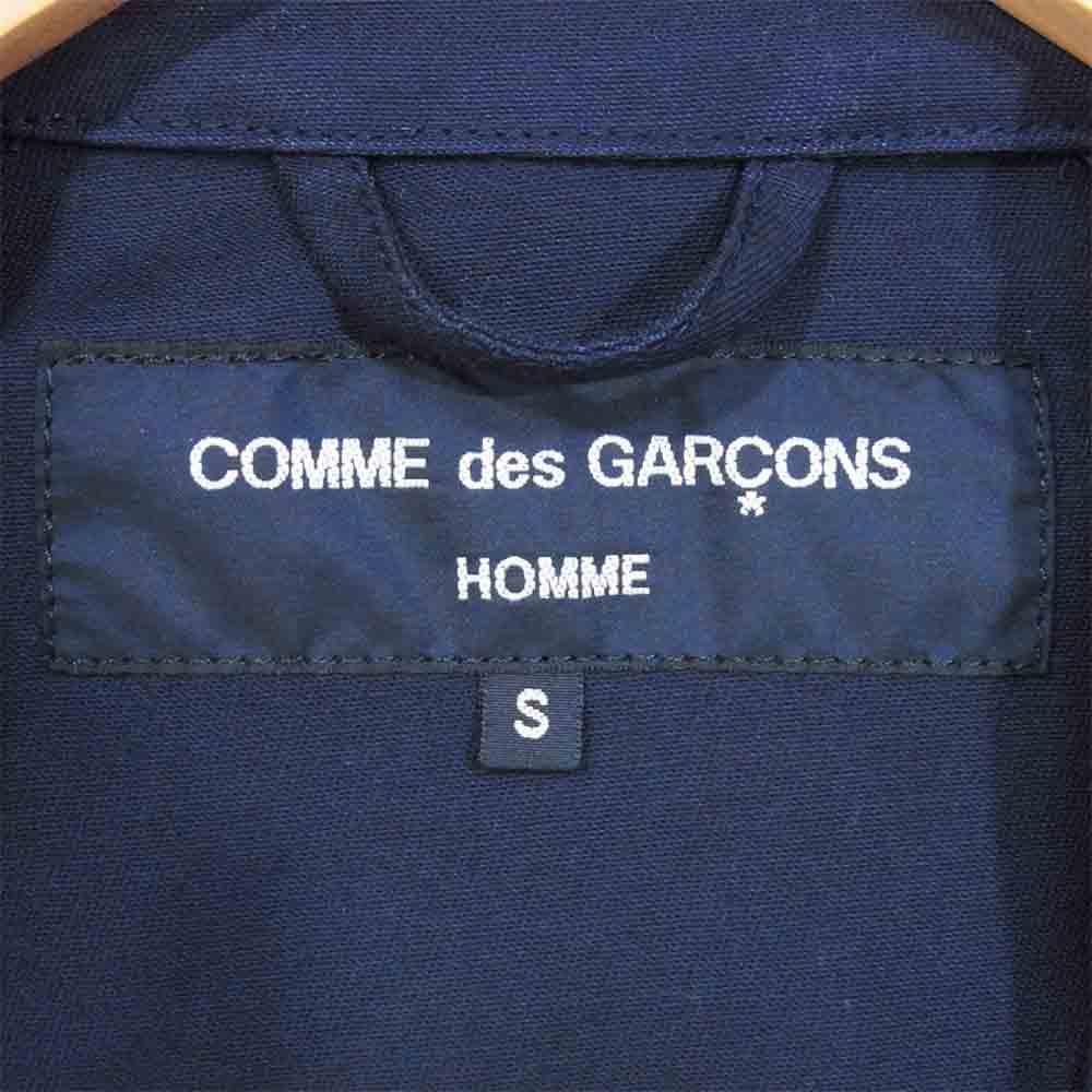 COMME des GARCONS HOMME コムデギャルソンオム HE-J020 19AD 綿 ストレッチ ツイル カモ 迷彩 ブルゾン ネイビー系 S【新古品】【未使用】【中古】