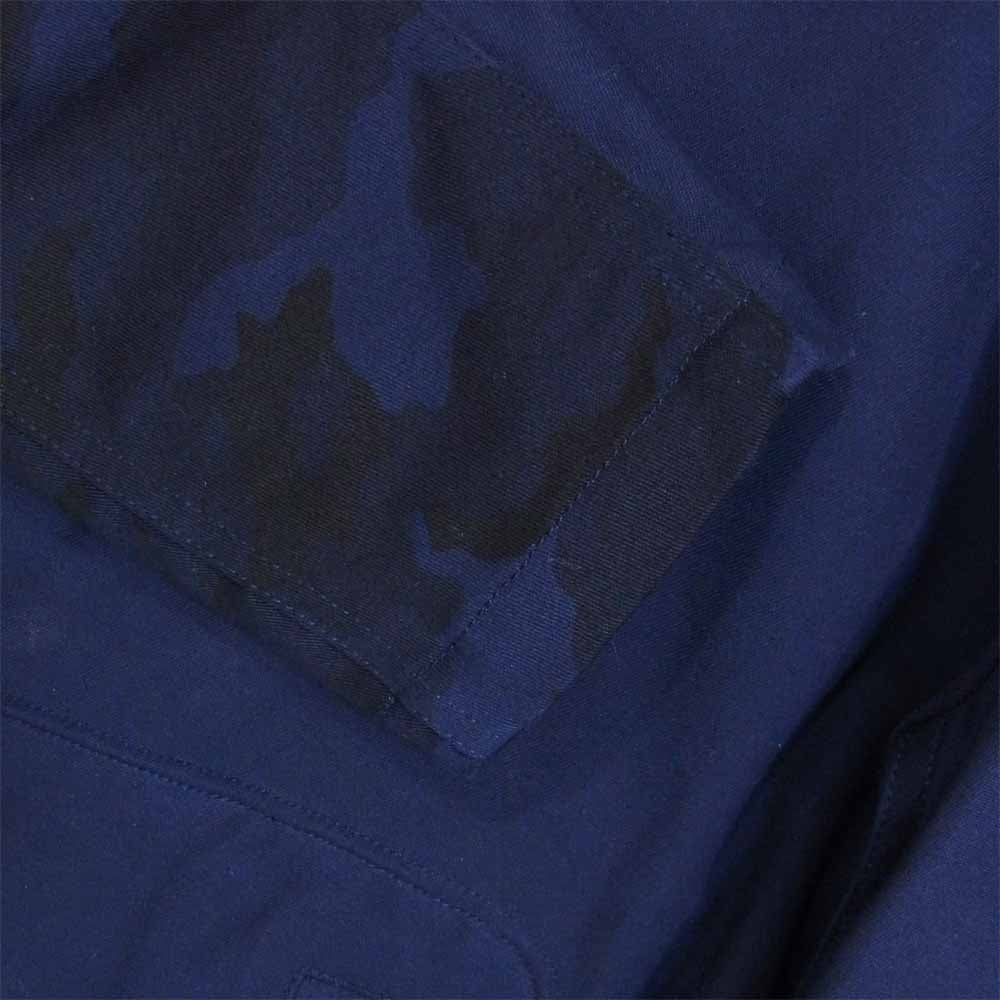 COMME des GARCONS HOMME コムデギャルソンオム HE-J020 19AD 綿 ストレッチ ツイル カモ 迷彩 ブルゾン ネイビー系 S【新古品】【未使用】【中古】