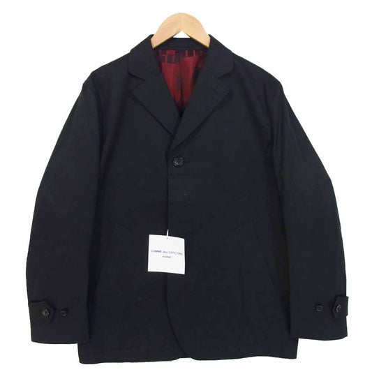 COMME des GARCONS HOMME コムデギャルソンオム HF-J010 20AD 綿 ツイル ジャケット ブラック系 S【新古品】【未使用】【中古】
