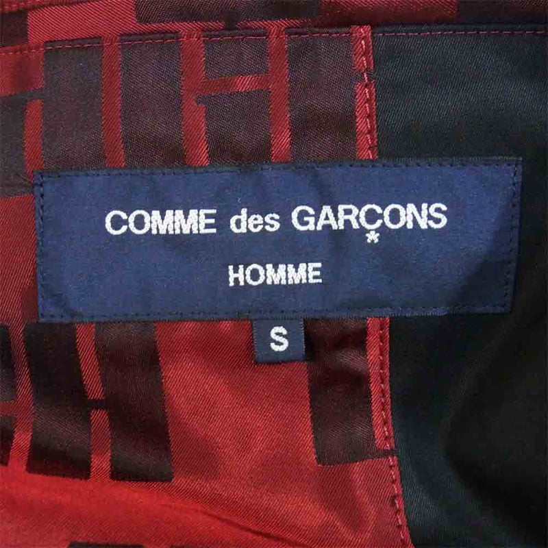 COMME des GARCONS HOMME コムデギャルソンオム HF-J010 20AD 綿 ツイル ジャケット ブラック系 S【新古品】【未使用】【中古】