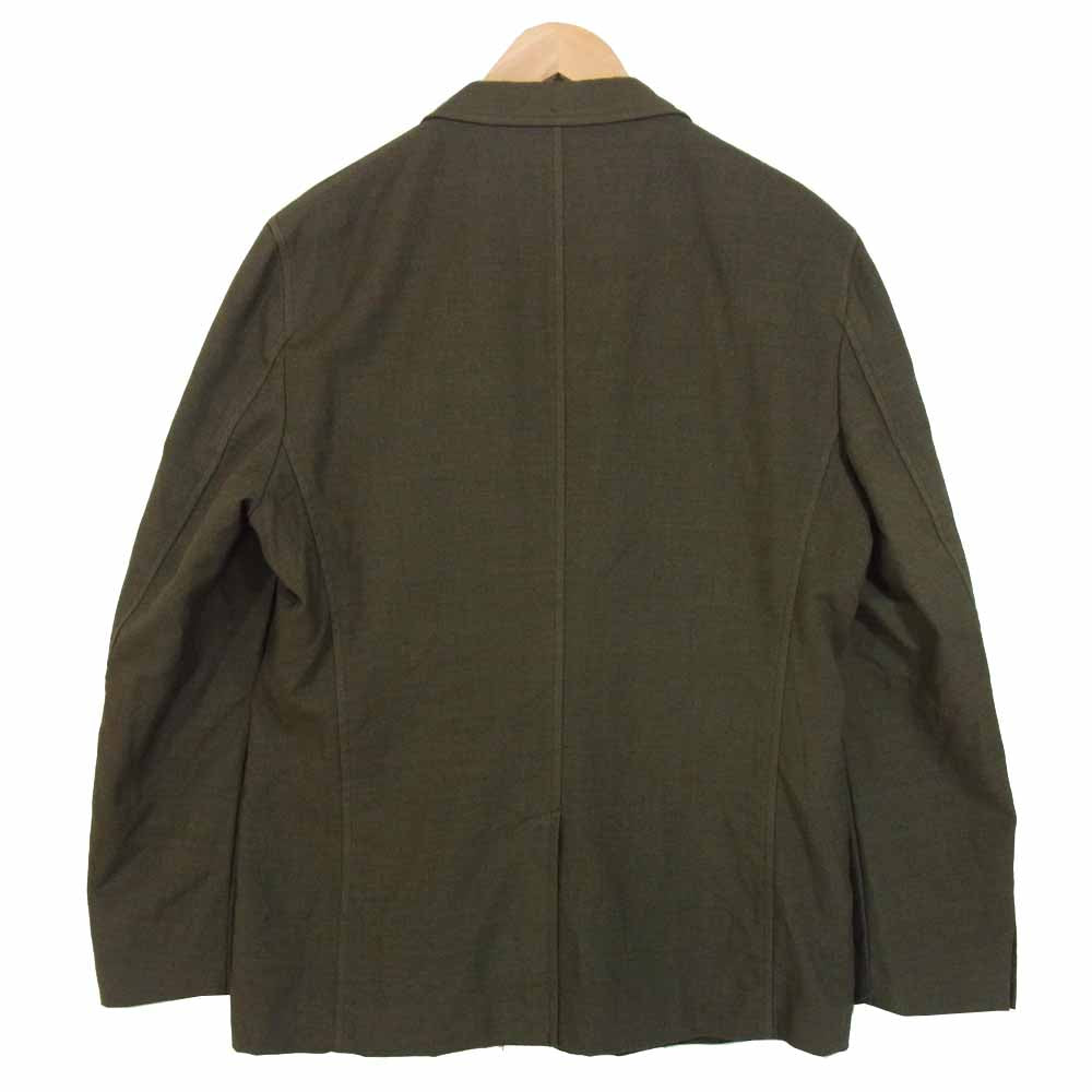 COMME des GARCONS HOMME コムデギャルソンオム HF-J002 20AD ウール ポリ 切替 ジャケット カーキ系 M【新古品】【未使用】【中古】