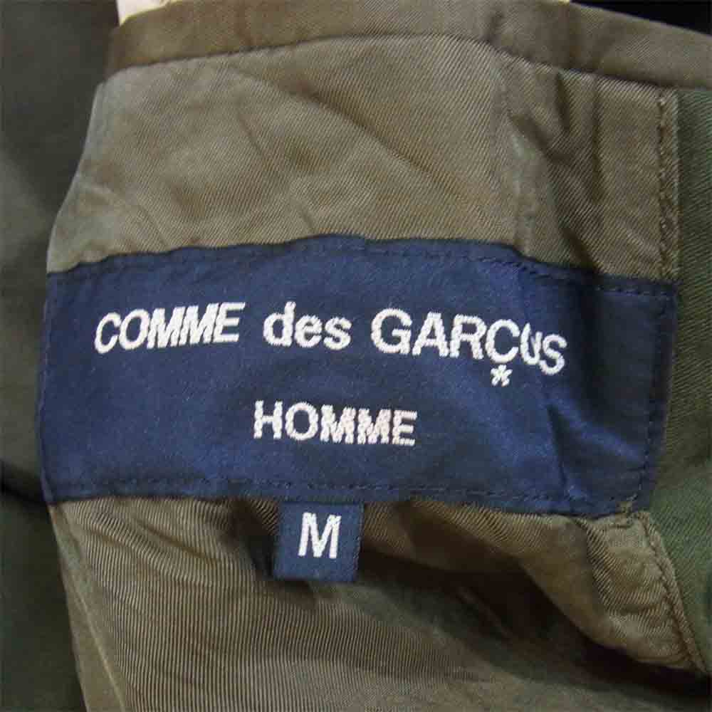 COMME des GARCONS HOMME コムデギャルソンオム HF-J002 20AD ウール ポリ 切替 ジャケット カーキ系 M【新古品】【未使用】【中古】