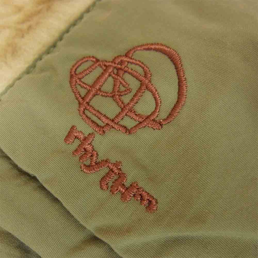 patagonia パタゴニア 04年製 20930 茶刺繍 RETRO RHYTHIM HOODY レトロ リズム フーディー KHAKI ベージュ系 XL【中古】