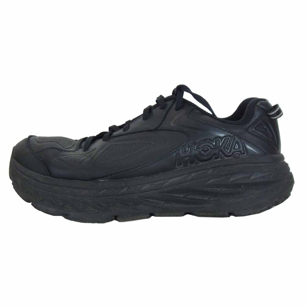HOKA ONE ONE ホカ オネオネ 1019496 M BONDI LTR WIDE ボンダイ レーザー スニーカー ブラック系 26.5cm【中古】