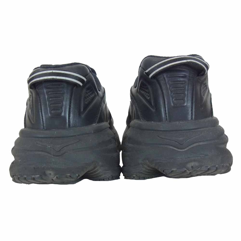 HOKA ONE ONE ホカ オネオネ 1019496 M BONDI LTR WIDE ボンダイ レーザー スニーカー ブラック系 26.5cm【中古】