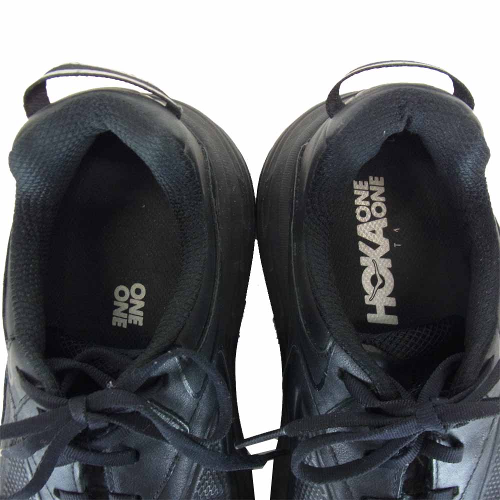 HOKA ONE ONE ホカ オネオネ 1019496 M BONDI LTR WIDE ボンダイ レーザー スニーカー ブラック系 26.5cm【中古】