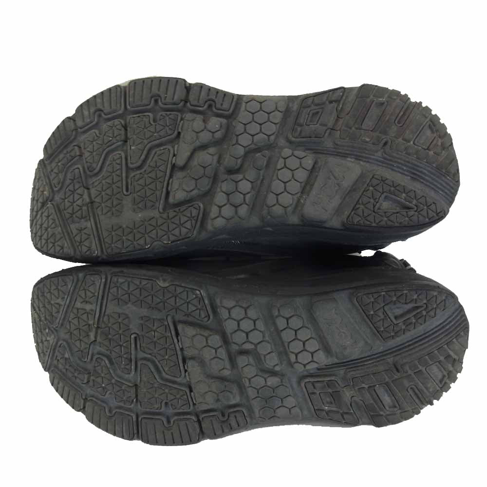 HOKA ONE ONE ホカ オネオネ 1019496 M BONDI LTR WIDE ボンダイ レーザー スニーカー ブラック系 26.5cm【中古】