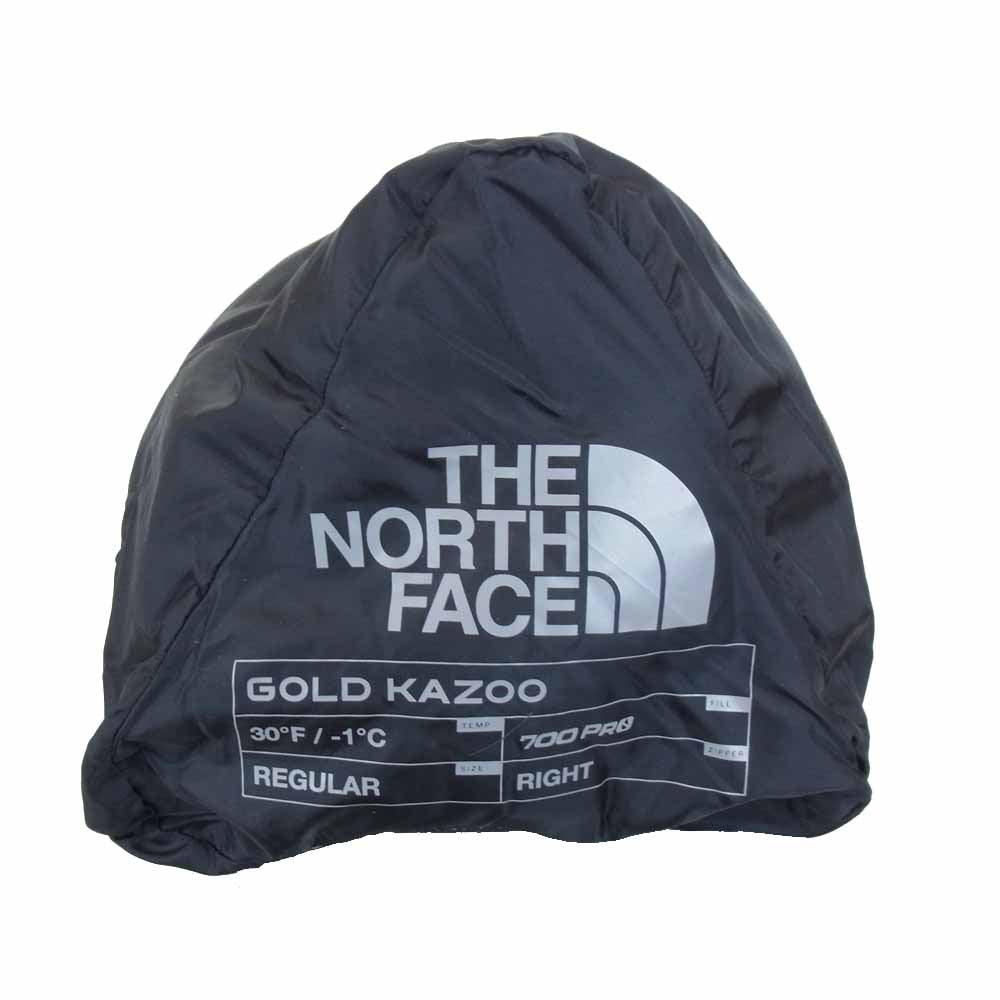 THE NORTH FACE ノースフェイス NBR41802 GOLD KAZOO ゴールド カズー 寝袋 シュラフ ハイライズグレー×ラディアントイエロー RH-REG【新古品】【未使用】【中古】
