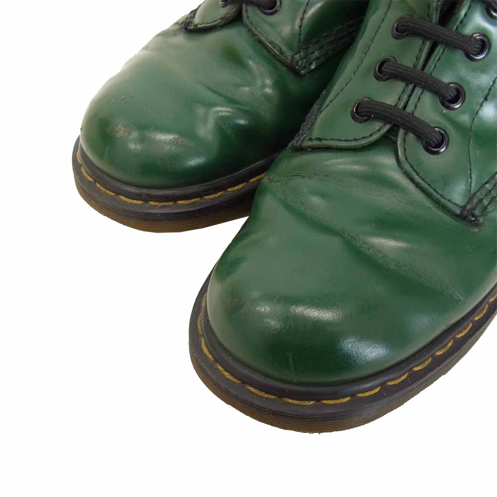 Dr.Martens ドクターマーチン 8ホール ブーツ グリーン系【中古