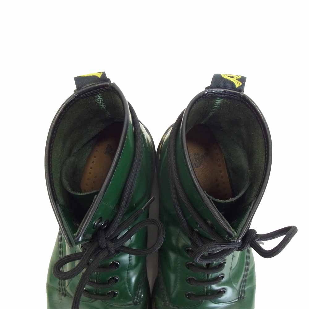 Dr.Martens ドクターマーチン 8ホール ブーツ グリーン系【中古】