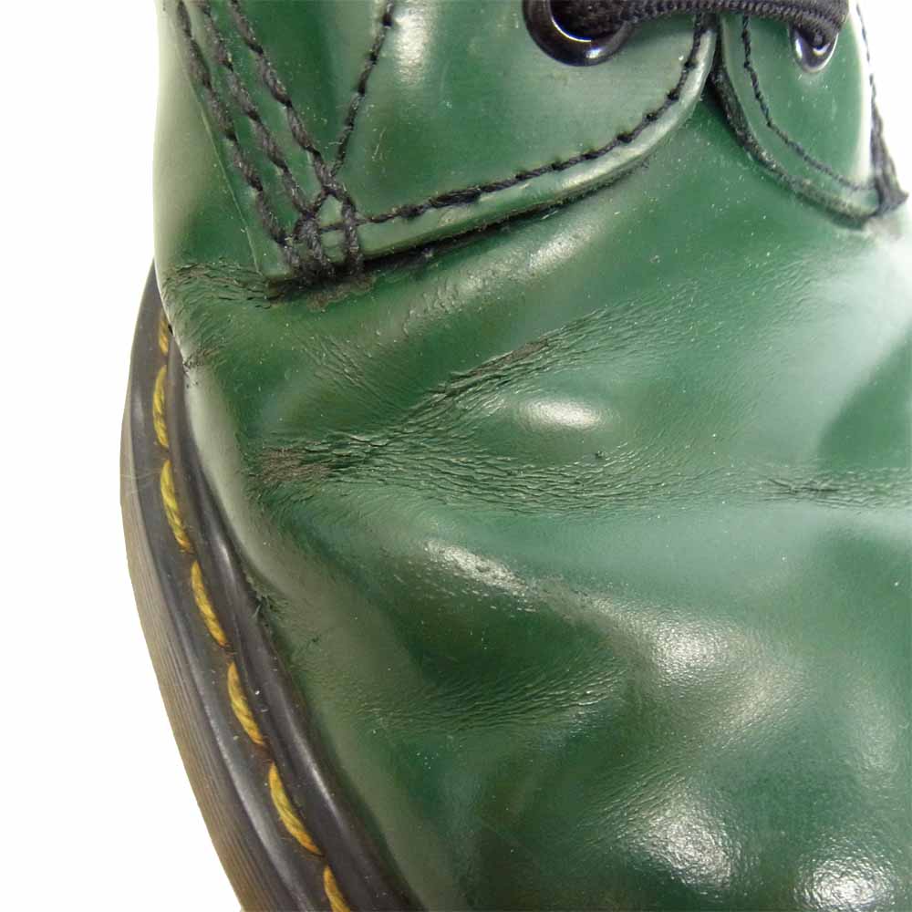 Dr.Martens ドクターマーチン 8ホール ブーツ グリーン系【中古