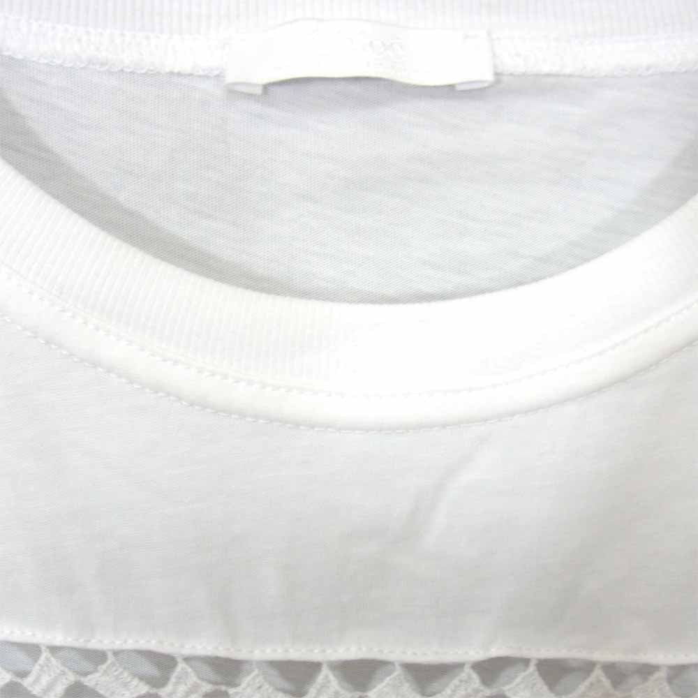 Chloe クロエ WHITE WARDROBE エンブロイダリー Tシャツ ホワイト系 S【中古】