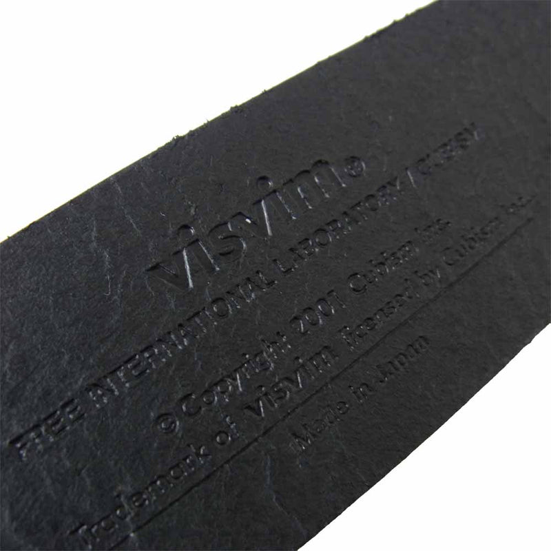 VISVIM ビズビム 12SS 0121103003020 YOGI BELT 40MM サイズ32 ブラック系 32【極上美品】【中古】