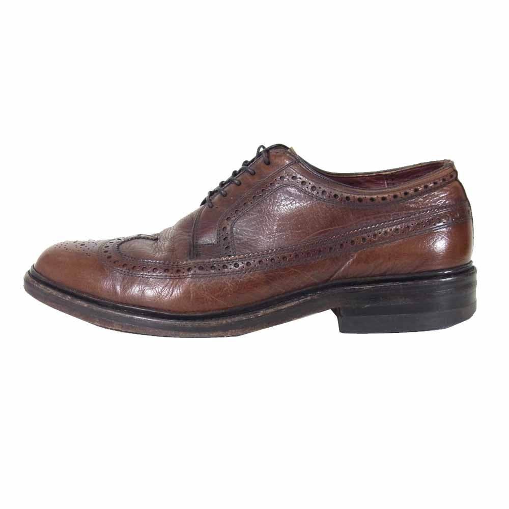 フリーマン ウィングチップ レザー シューズ ブラウン系 7 1/2E【中古】