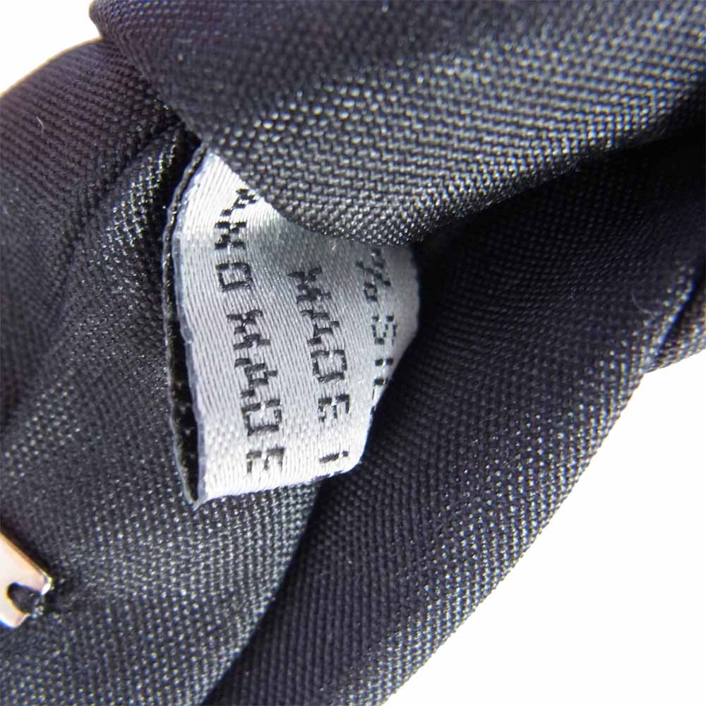 DIOR HOMME ディオールオム シルク100％ チェーン装飾 ショート タイ ブラック系【中古】