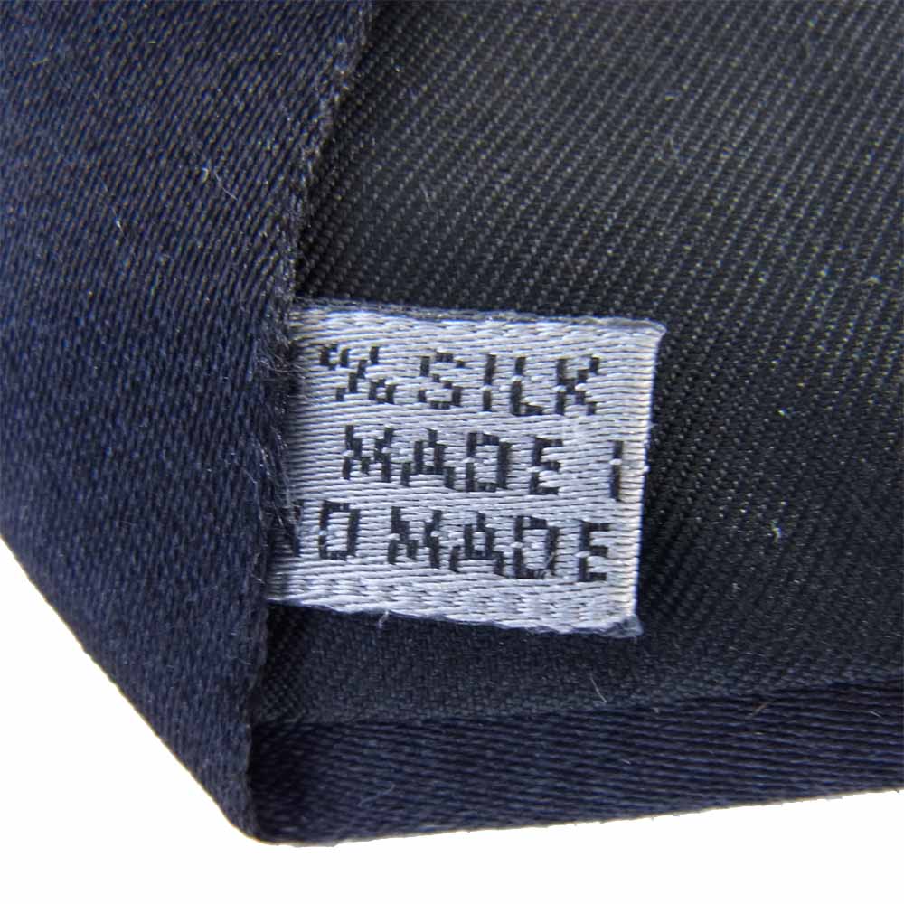 DIOR HOMME ディオールオム SILK SHORT TIE シルク100％ ショート タイ ブラック系【中古】