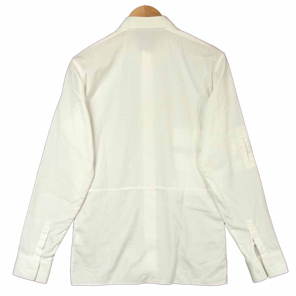 DIOR HOMME ディオールオム 7E3150450100 国内正規品 マルチポケット 比翼 長袖 シャツ イタリア製 ホワイト系【中古】
