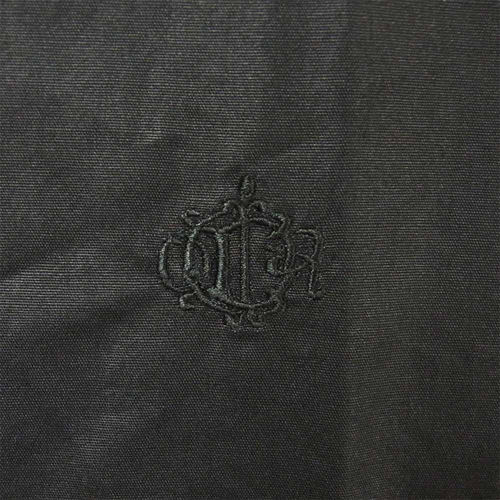 DIOR HOMME ディオールオム 丸襟 コットンブロード 比翼 長袖 シャツ ブラック系 38【中古】