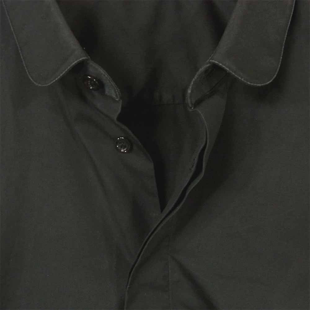 DIOR HOMME ディオールオム 丸襟 コットンブロード 比翼 長袖 シャツ イタリア製 ブラック系 38【中古】