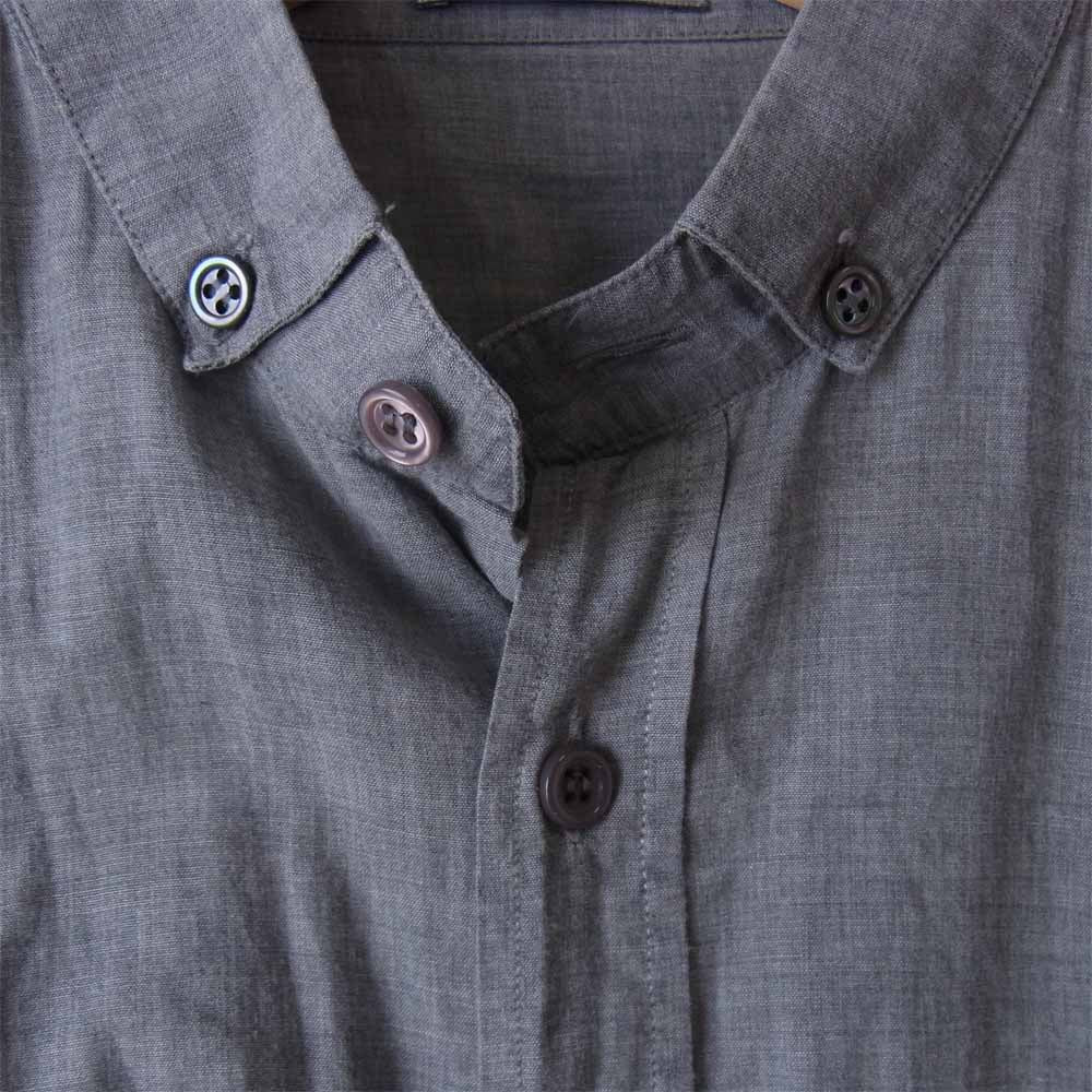 DIOR HOMME ディオールオム 国内正規品 シャンブレー ボタンダウン 半袖 シャツ グレー系 38【中古】