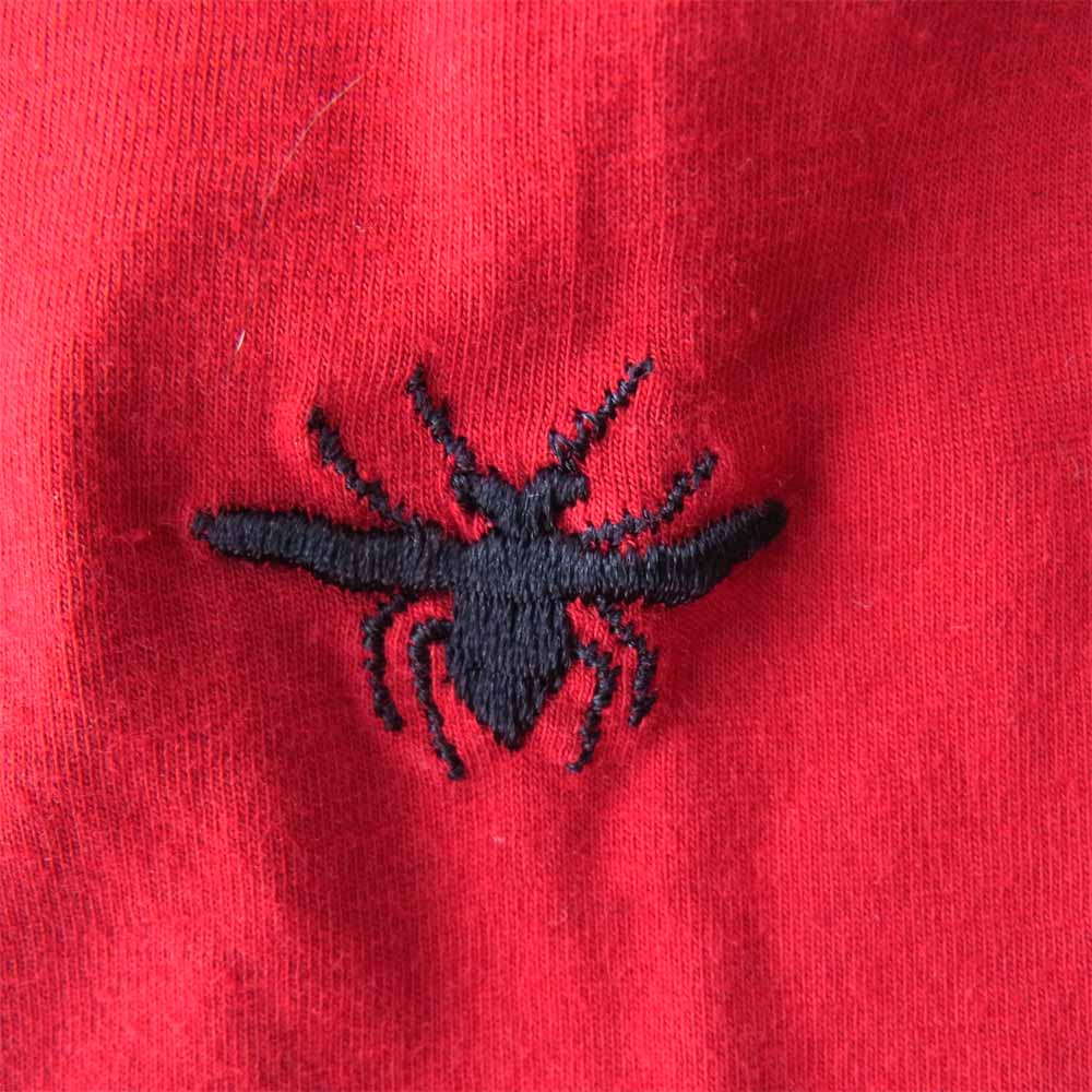 DIOR HOMME ディオールオム 07AW 7H3362780010 国内正規品 BEE 刺繍 半袖 Tシャツ  レッド系 M【中古】