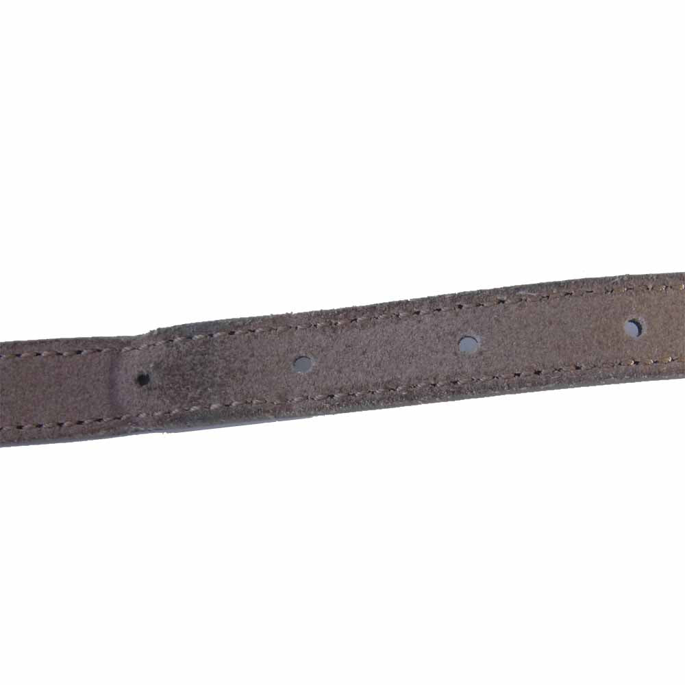 DIOR HOMME ディオールオム スエード レザー ナローベルト ベージュ系 90【中古】
