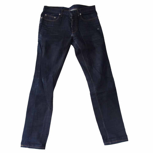 DIOR HOMME ディオールオム ボタンフライ インディゴ デニムパンツ インディゴブルー系 32【中古】