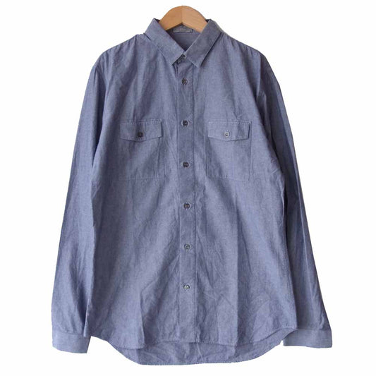 DIOR HOMME ディオールオム OH3155151498 スモールカラー シャンブレー シャツ ブルー系 39【中古】
