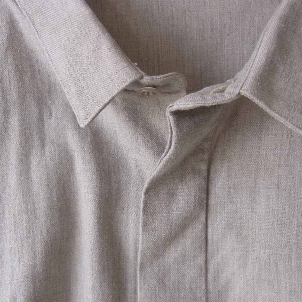 DIOR HOMME ディオールオム 0H3153961497 スモールカラー 比翼 シャツ ベージュ系 39【中古】