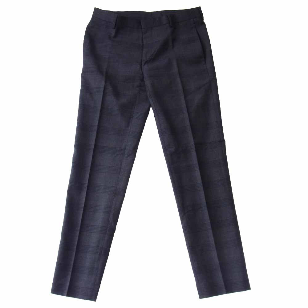 DIOR HOMME ディオールオム 333C760A3404 チェック スラックス パンツ グレー系 46C【中古】