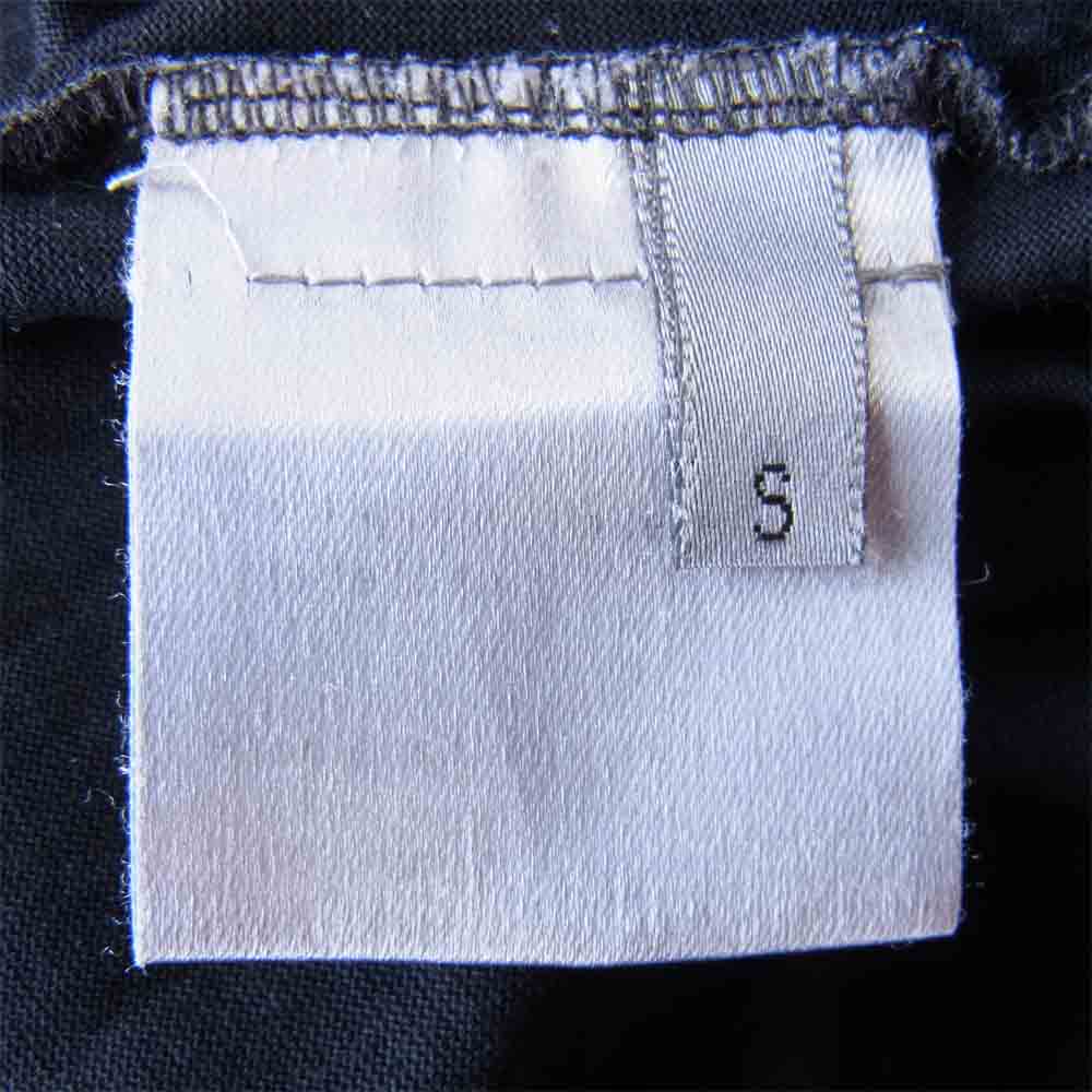 DIOR HOMME ディオールオム エディ期 BEE 刺繍 ショルダー レザーパッチ 長袖カットソー ブラック系 S【中古】