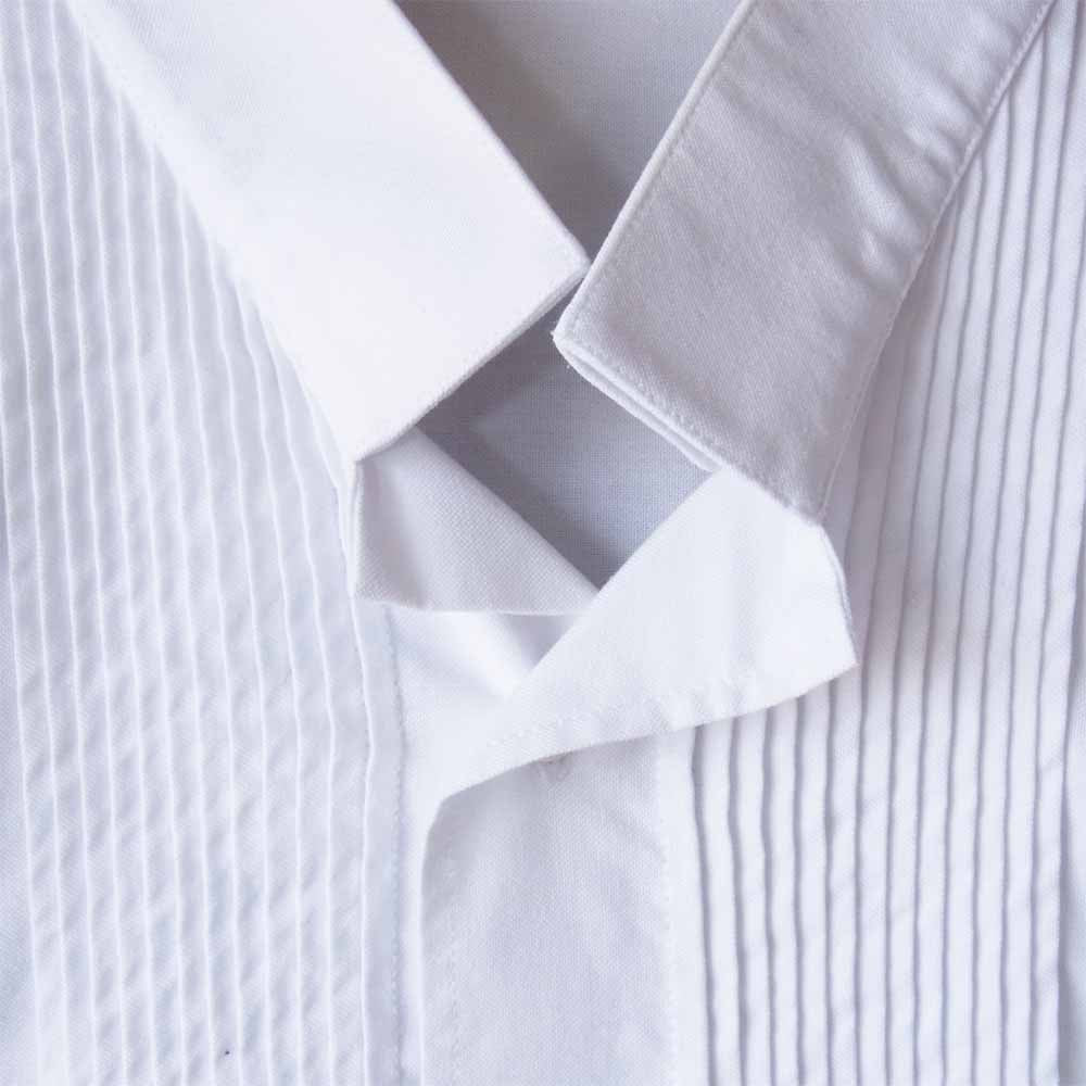 DIOR HOMME ディオールオム 05AW 5HH1051213 エディ期 ピンタック スタンドカラー ドレス シャツ ホワイト系 38【中古】