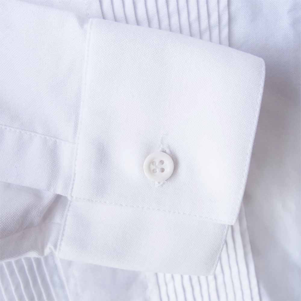 DIOR HOMME ディオールオム 05AW 5HH1051213 エディ期 ピンタック スタンドカラー ドレス シャツ ホワイト系 38【中古】