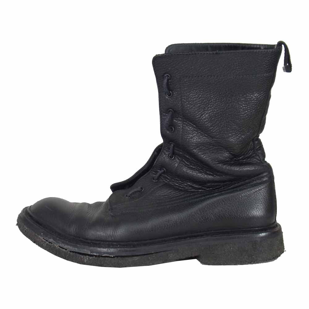 DIOR HOMME ディオールオム 07AW  7H BM レザー コンバット ブーツ ブラック系 43【中古】