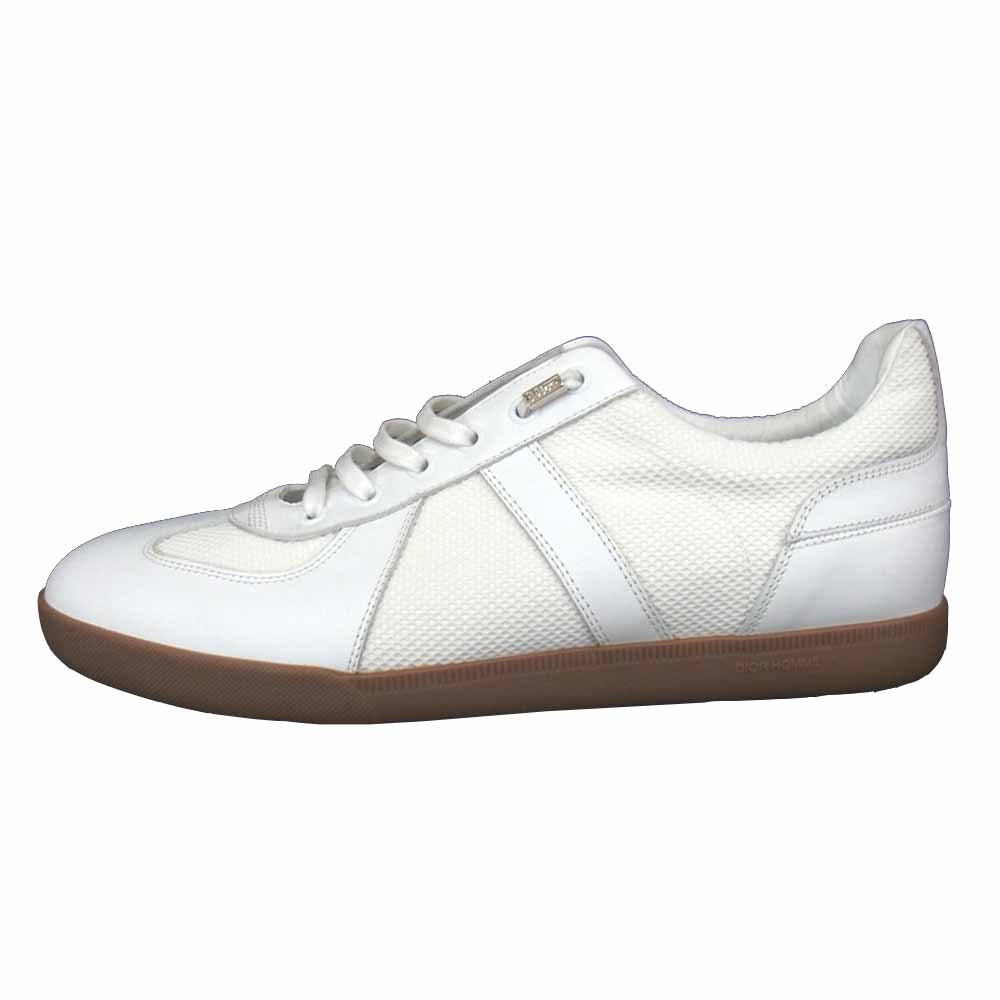 DIOR HOMME ディオールオム 16H FR B01 ジャーマントレーナーローカット スニーカー ホワイト系 42【美品】【中古】