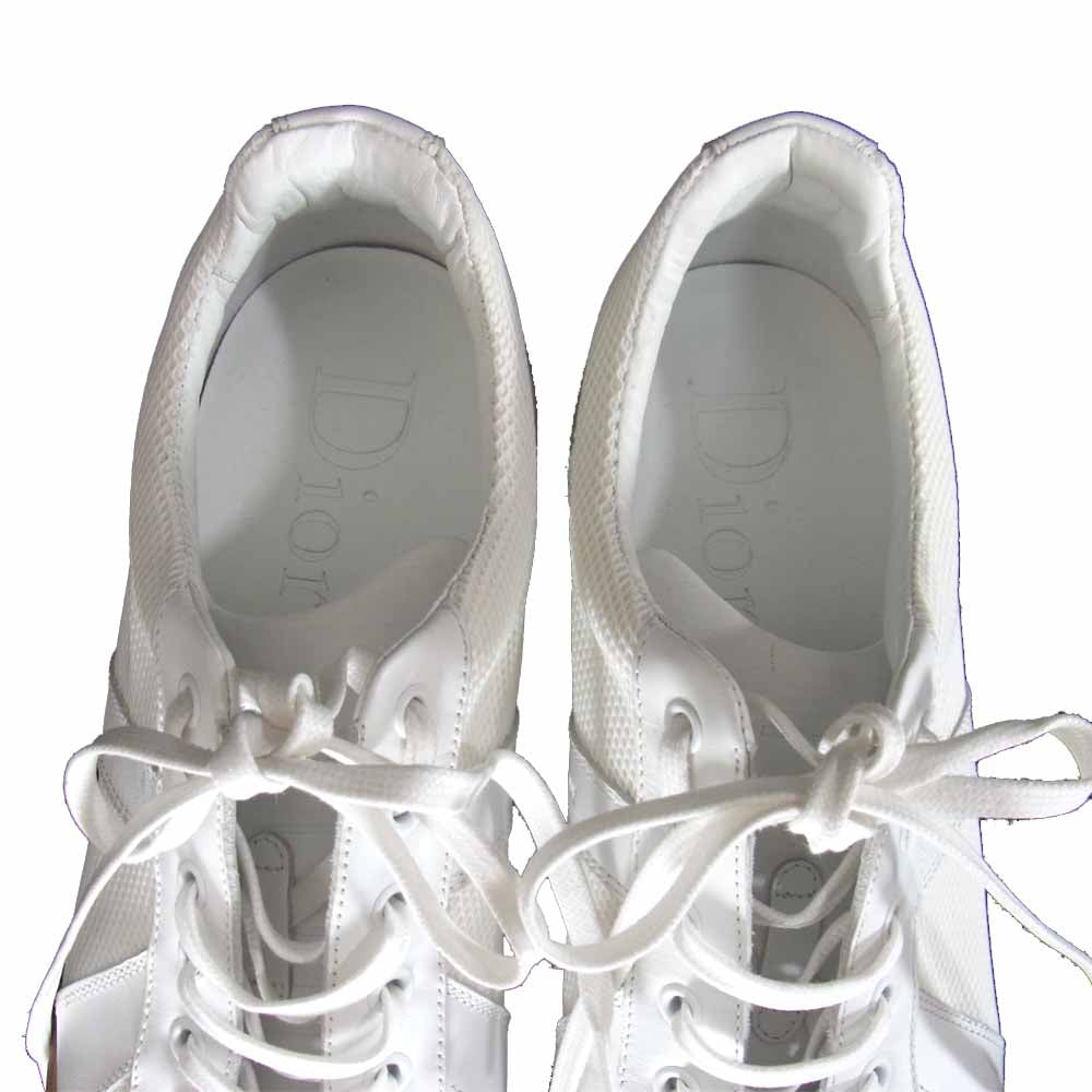 DIOR HOMME ディオールオム 16H FR B01 ジャーマントレーナーローカット スニーカー ホワイト系 42【美品】【中古】