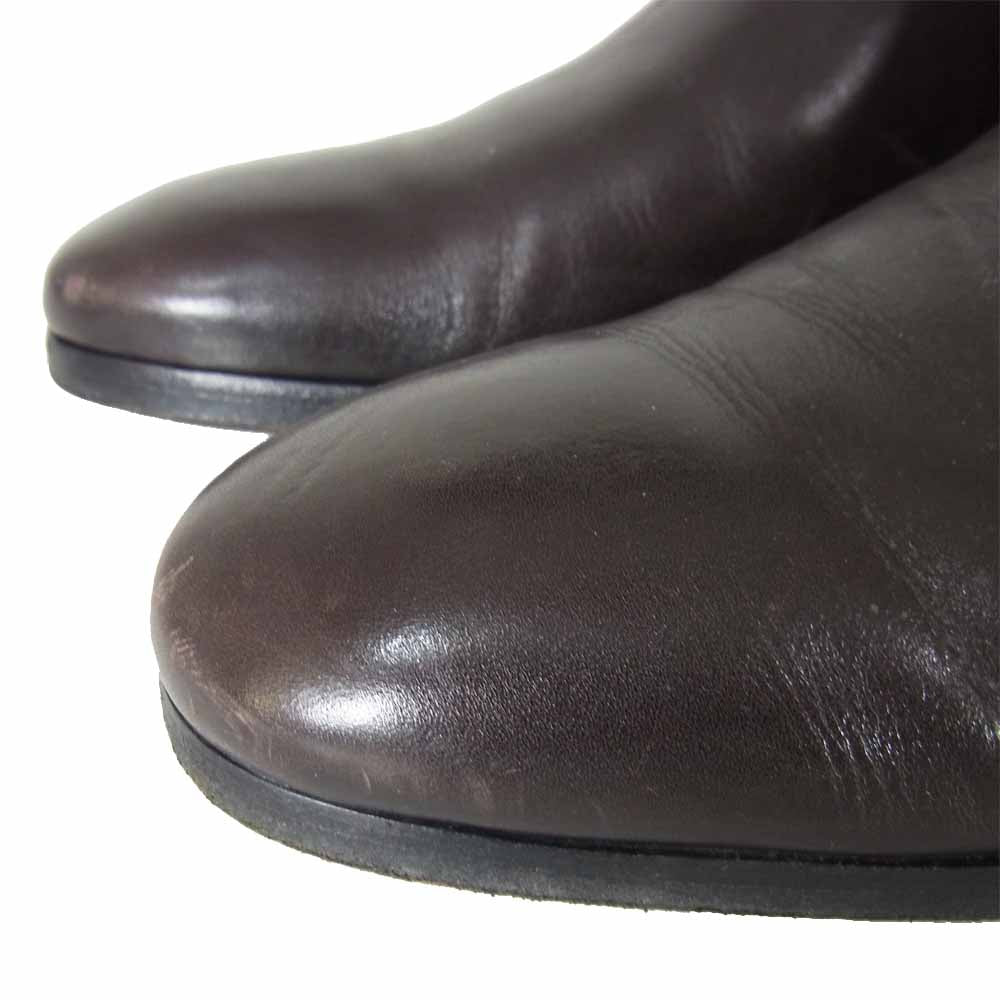 DIOR HOMME ディオールオム 05AW  エディ グラムロック期 サイドジップ ヒール ブーツ ブラウン系 42【中古】
