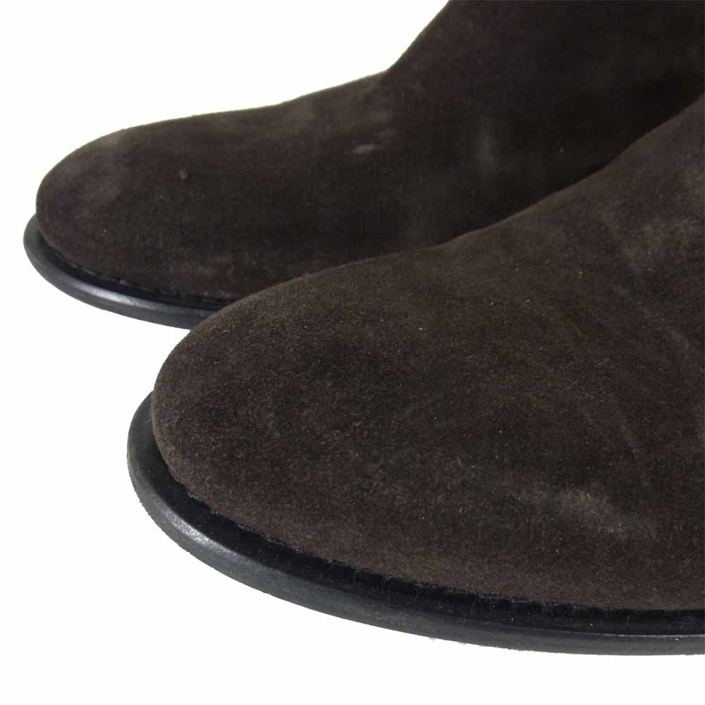 DIOR HOMME ディオールオム 07AW 7H BU エディ期 カーフスキン スエード ヒールブーツ ブラウン系 42 1/2【中古】