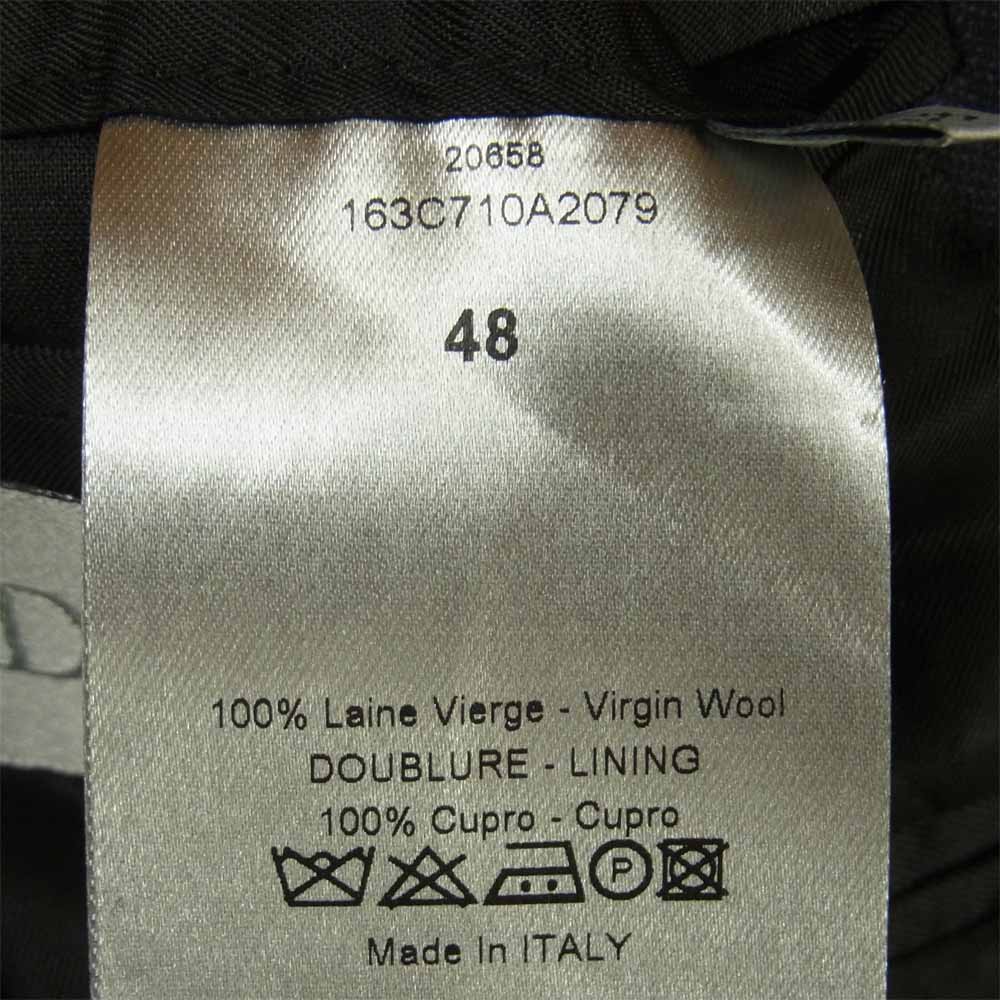 DIOR HOMME ディオールオム 163C710A2079 セットアップ スーツ ウール キュプラ イタリア製 ダークネイビー系 48【美品】【中古】