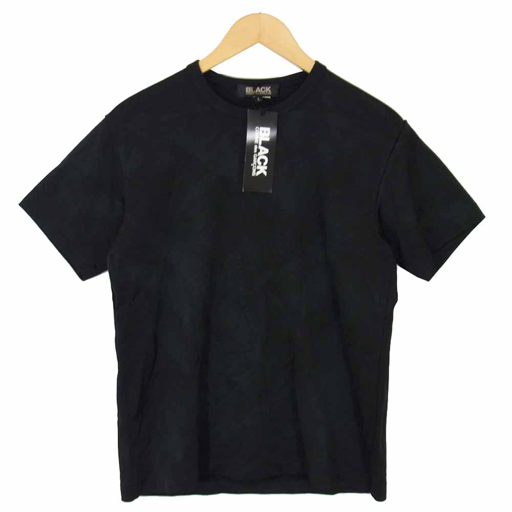 BLACK COMME des GARCONS ブラックコムデギャルソン ムラ プリント Tシャツ ブラック系 L【新古品】【未使用】【中古】