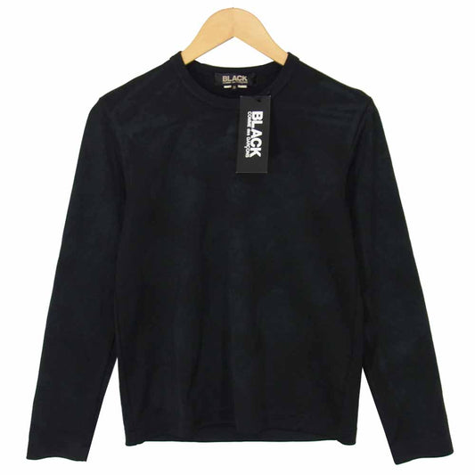 BLACK COMME des GARCONS ブラックコムデギャルソン ムラ プリント ロングスリーブ Tシャツ ブラック系 S【新古品】【未使用】【中古】