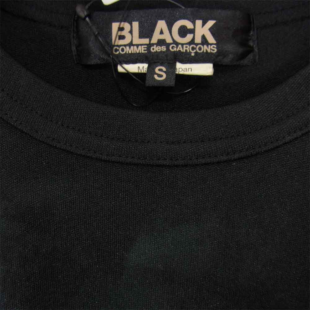 BLACK COMME des GARCONS ブラックコムデギャルソン ムラ プリント ロングスリーブ Tシャツ ブラック系 S【新古品】【未使用】【中古】