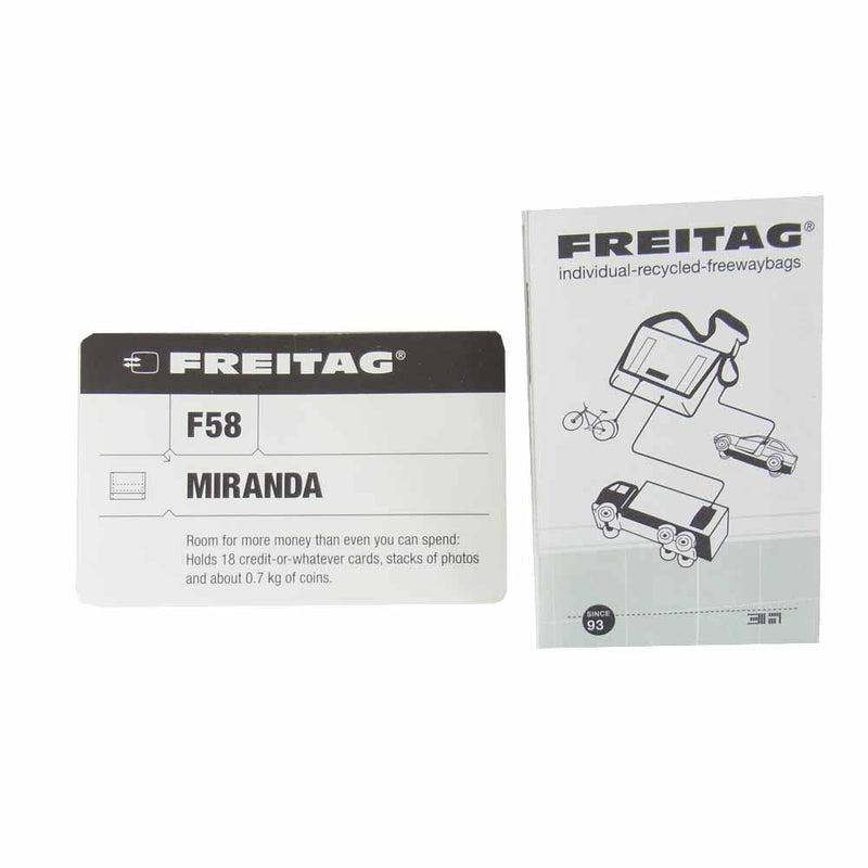 FREITAG フライターグ F58 MIRANDA ミランダ 二つ折り財布 シルバー系【中古】
