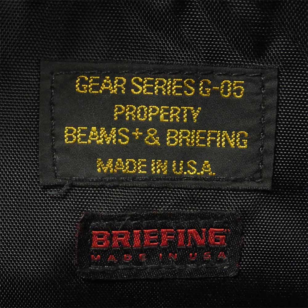 BRIEFING ブリーフィング BEAMS PLUS ビームス 別注 G-05 ジップ ポーチ  ブラック系【中古】